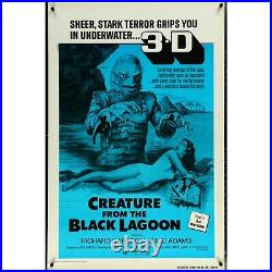 Creature From the Black Lagoon (1972, 3-D Release) Original Movie Poster 27x41