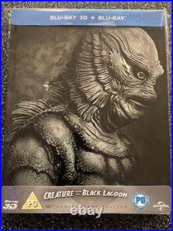 Creature From the Black Lagoon Blu-ray 3D + Blu-ray + 4K UHD L E Steelbook