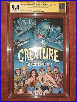 Creature From the Black Lagoon CGC SS 9.4 signed Ricou Browning, Julie Adams