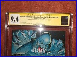 Creature From the Black Lagoon CGC SS 9.4 signed Ricou Browning, Julie Adams