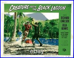 Creature From the Black Lagoon Lobby card FINE- 1954 Piece out right side