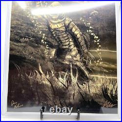 Creature From the Black Lagoon Signed Art Print Alex Kujawa Aaron Nicholson