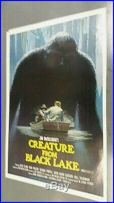Creature from Black Lake rare 40 x 60 horror movie poster Bigfoot monsters