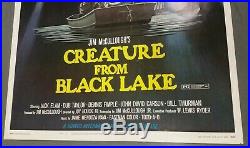 Creature from Black Lake rare 40 x 60 horror movie poster Bigfoot monsters