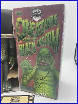 Creature from The Black Lagoon tin wind-up robot 9 tall Ricou Browning SIGNED