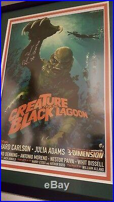 Creature from the Black Lagoon 17x23 Framed Horror Ricou Browning Auto'd JSA