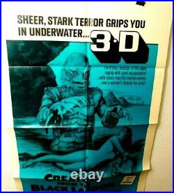 Creature from the Black Lagoon 1972 3D HORROR Original Movie Poster 27x41 VF