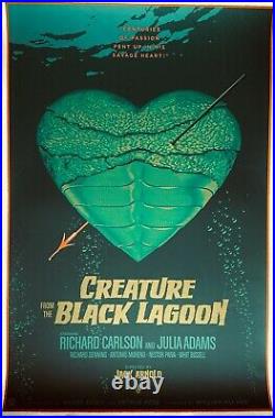 Creature from the Black Lagoon 2014 Poster, Signed and Numbered Laurent Durieux