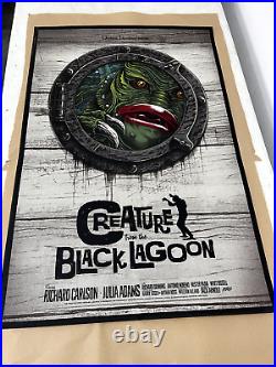 Creature from the Black Lagoon 2018 BY GARY Pullin art screen print poster mondo