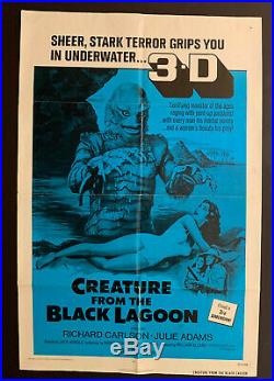 Creature from the Black Lagoon 3D R1972 original one-sheet poster