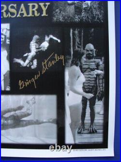 Creature from the Black Lagoon 50 year anniversary Autographed X 4 Poster #23/50