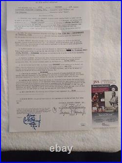 Creature from the Black Lagoon Contract signed by Ben Chapman JSA CERTIFIED