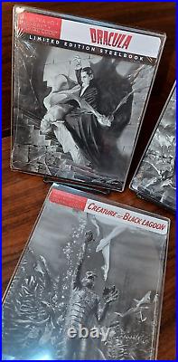 Creature from the Black Lagoon / Dracula / Frankenstein STEELBOOKS NEW-Free S&H