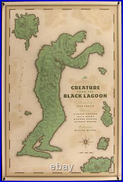Creature from the Black Lagoon, Laurent Durieux Screen Print Movie Poster Mondo