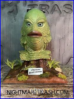 Creature from the Black Lagoon Mask Display Stand Horror Collectible Prop