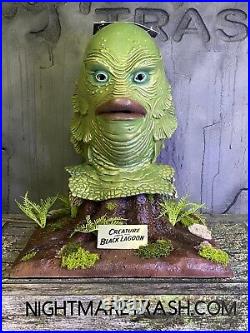 Creature from the Black Lagoon Mask Display Stand Horror Collectible Prop