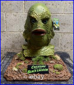 Creature from the Black Lagoon Mask Display Stand Horror Collectible Prop