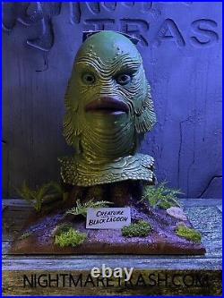 Creature from the Black Lagoon Mask Display Stand Horror Collectible Prop