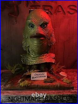 Creature from the Black Lagoon Mask Display Stand Horror Collectible Prop