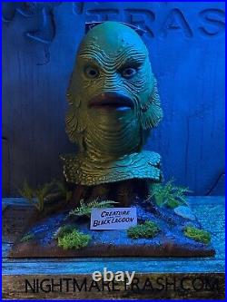 Creature from the Black Lagoon Mask Display Stand Horror Collectible Prop