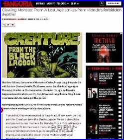 Creature from the Black Lagoon Matthew Allison MONDO Poster Print Lg Sold Out