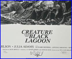 Creature from the Black Lagoon Mondo Movie Poster Brandon Holt Signed A/P /52
