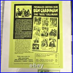 Creature from the Black Lagoon Movie Clippings & Ben Chapman Contract Autograph