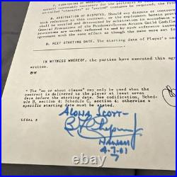Creature from the Black Lagoon Movie Clippings & Ben Chapman Contract Autograph