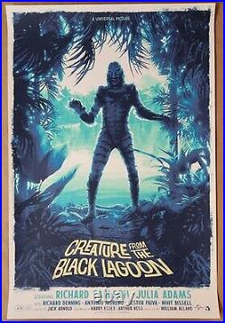 Creature from the Black Lagoon Movie Poster by Kevin Wilson Swamp Shape of Water