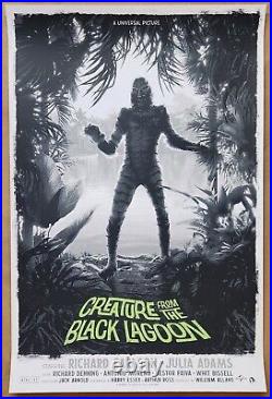 Creature from the Black Lagoon Movie Poster by Kevin Wilson Swamp Shape of Water