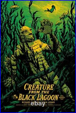 Creature from the Black Lagoon Poster Mondo Johnny Dombrowski xx/250 New 36x24