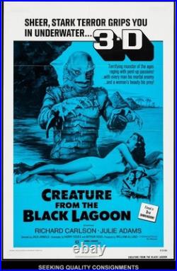 Creature from the Black Lagoon (R-1972) Folded, Very Fine. One Sheet (27 X 41) Creature from the Black Lagoon (R-1972) Folded, Very Fine. One Sheet (27 X 41)