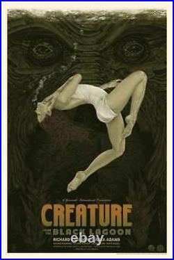 Creature from the Black Lagoon Regular Screen Print by Timothy Pittides Mondo