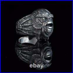 Creature from the Black Lagoon Ring, sterling silver