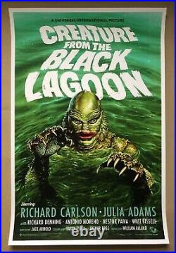 Creature from the Black Lagoon Screen Print by Jason Edmiston NT Mondo Poster