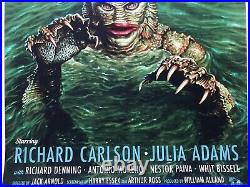 Creature from the Black Lagoon Screen Print by Jason Edmiston NT Mondo Poster