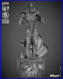 Creature from the Black Lagoon Sculpture(300mm)/3D Model/Unassembled/Unpainted