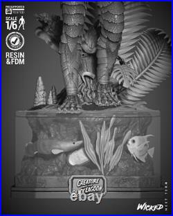 Creature from the Black Lagoon Sculpture(300mm)/3D Model/Unassembled/Unpainted