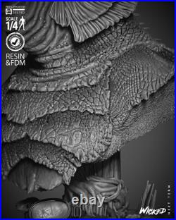 Creature from the Black Lagoon Sculpture Statue Model Kit Unpainted/Unassemble