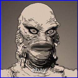 Creature from the Black Lagoon Sepia 28x28 Pop Art Ltd. Ed. Art Print Signed