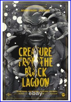 Creature from the Black Lagoon Silver Screen Variant Ansin Print MONDO