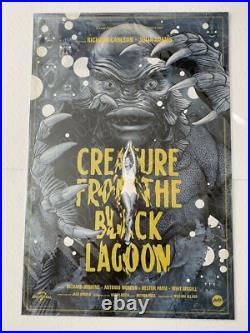 Creature from the Black Lagoon Silver Variant Martin Ansin Poster Print Mondo