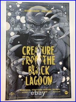 Creature from the Black Lagoon Silver Variant Martin Ansin Poster Print Mondo NM