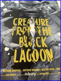 Creature from the Black Lagoon Silver Variant Martin Ansin Poster Print Mondo NM