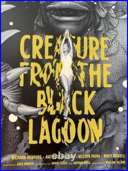 Creature from the Black Lagoon Silver Variant Martin Ansin Poster Print Mondo NM