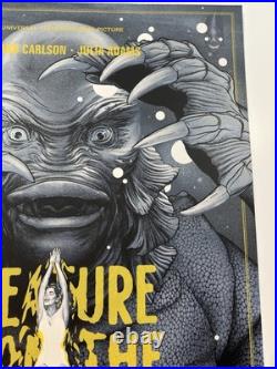 Creature from the Black Lagoon Silver Variant Martin Ansin Poster Print Mondo NM