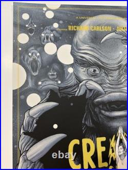 Creature from the Black Lagoon Silver Variant Martin Ansin Poster Print Mondo NM