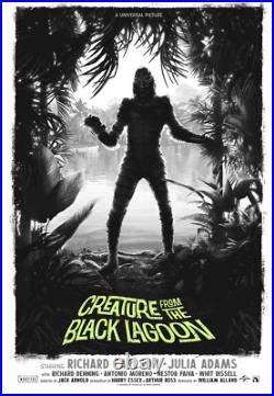 Creature from the Black Lagoon Variant Kevin Wilson Screen Print Poster xx/75