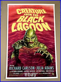 Creature from the Black Lagoon Variant Mondo Screen Print by Jason Edmiston