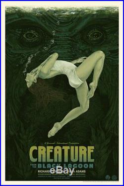 Creature from the Black Lagoon (Variant) Screenprinted Poster 2019 #/125 Mondo